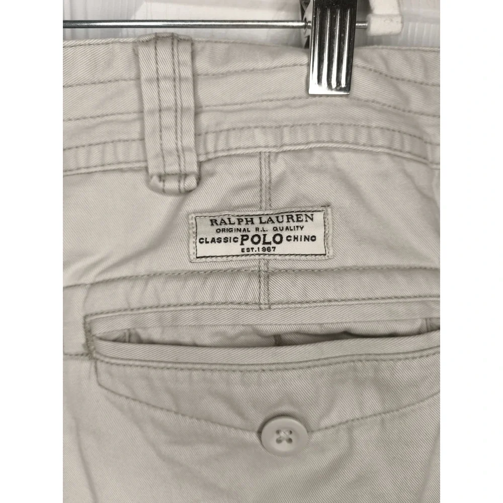 Vintage Polo Ralph Lauren Cargo Shorts Mens 42 Khaki Baggy Twill Casual 90s‎ Y2K